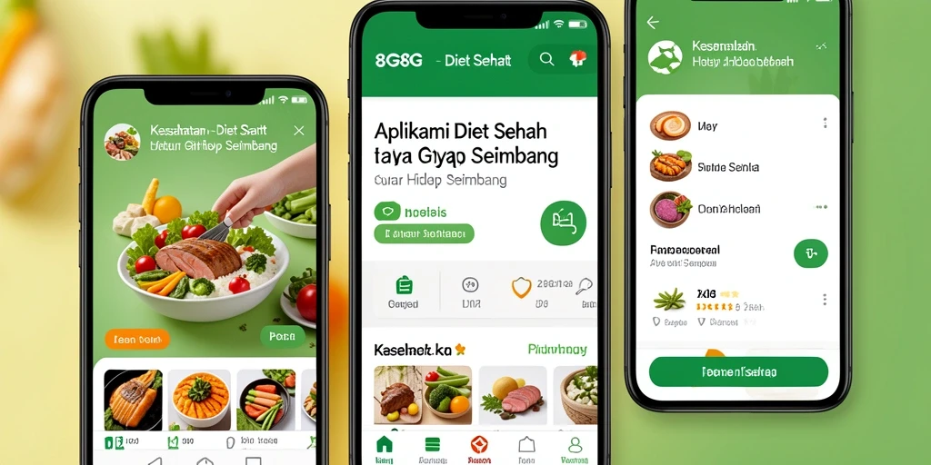 Tampilan antarmuka 8G8G untuk diet sehat yang stylish dan fungsional.