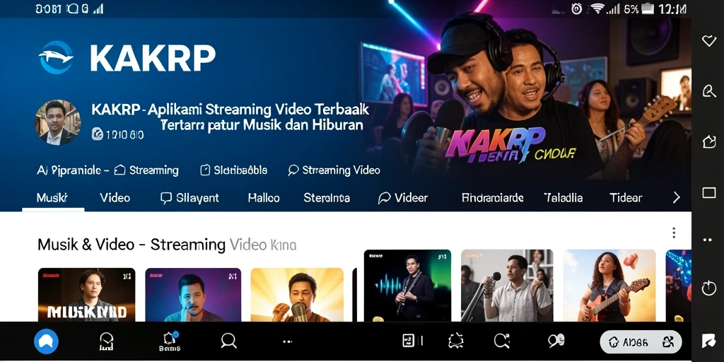 Antarmuka KAKRP yang menarik untuk Streaming Video