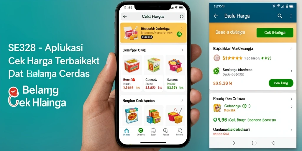 Antarmuka SE328 yang intuitif untuk cek harga barang.